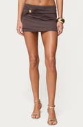 EDIKTED Shaylo Ruched Miniskirt