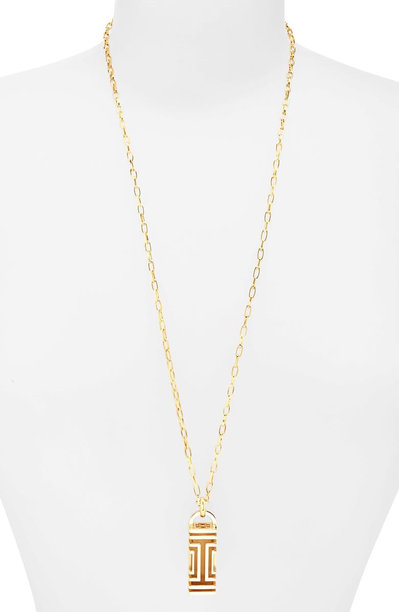 Tory Burch for Fitbit<sup>®</sup> Pendant Necklace, Main, color, 
