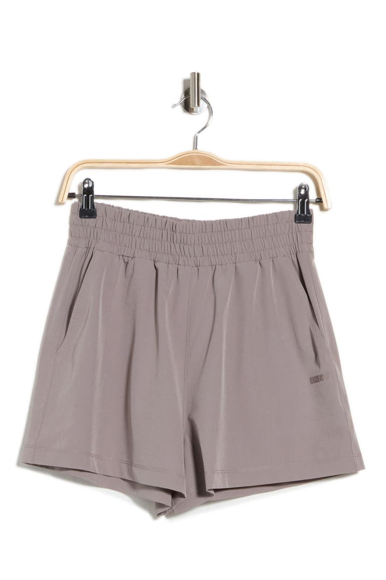Hudson High Waist Performance Shorts, Alternate, color, MUSHROOM