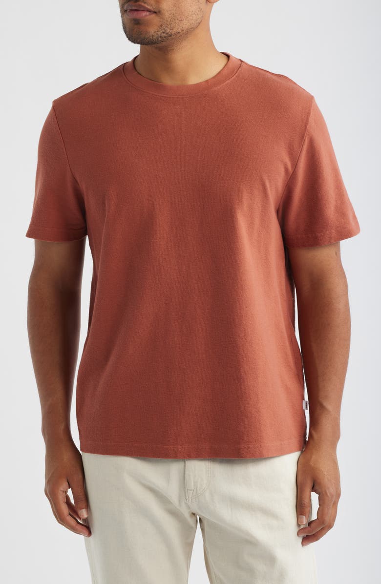Wax London Dean Organic Cotton T-Shirt, Main, color, Rust