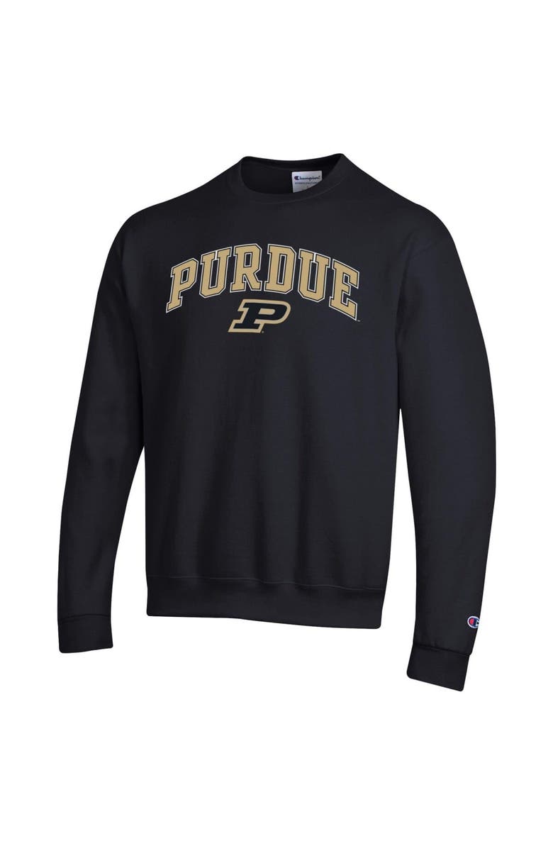 Champion Men's Champion  Black Purdue Boilermakers Arch Over Logo Pullover Sweatshirt, Alternate, color, Black