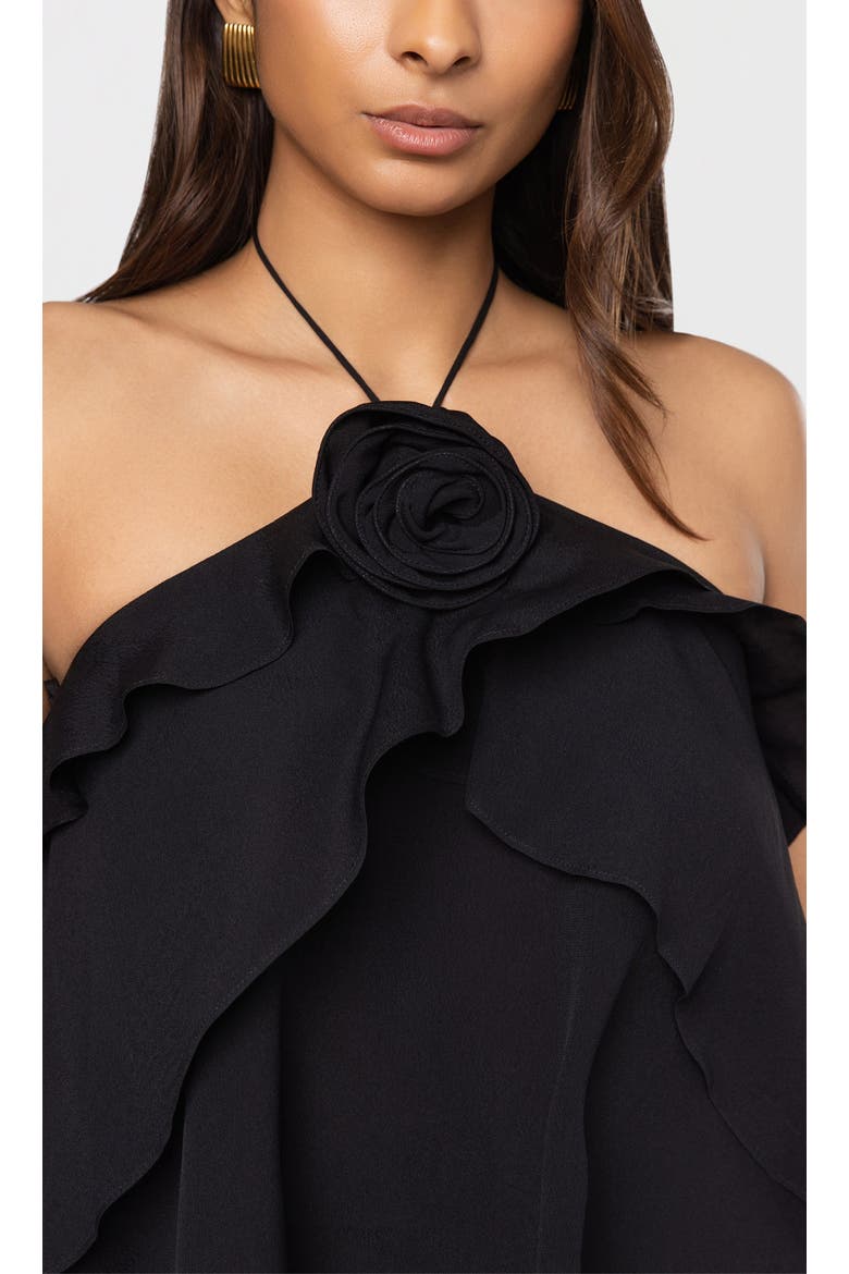 Carrie Halter Blouse, Alternate, color, Black
