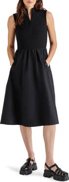 Steve Madden Berlin Sleeveless Half-Zip A-Line Dress | Nordstrom