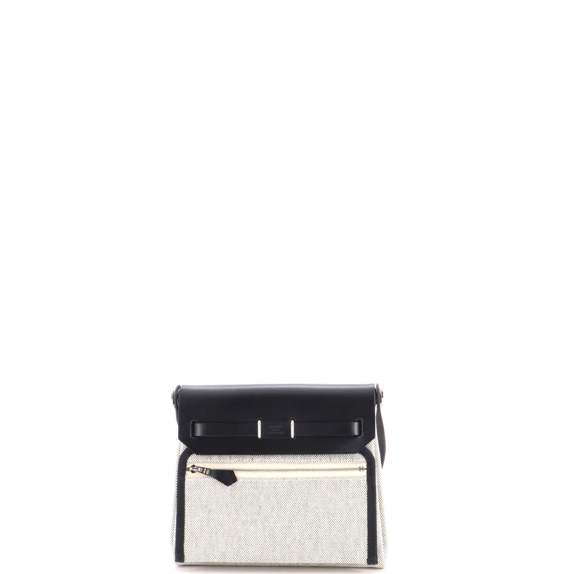 Herbag Zip Toile and Leather 20, Alternate, color, Black