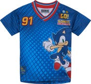 SEGA Sonic the Hedgehog Boys' Athletic Short Sleeve Shirt