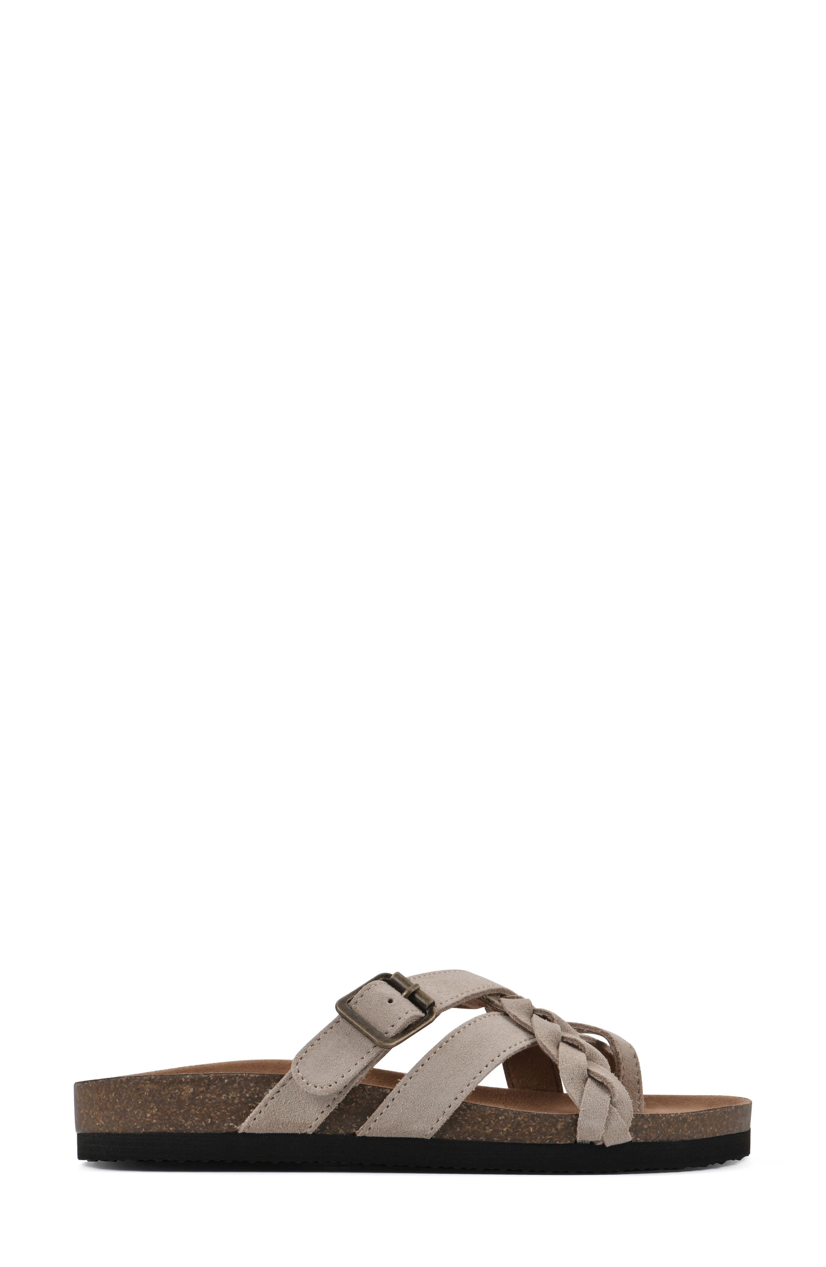 Harrington Leather Footbed Sandal, Alternate, color, SANDAL WOOD/ SUEDE
