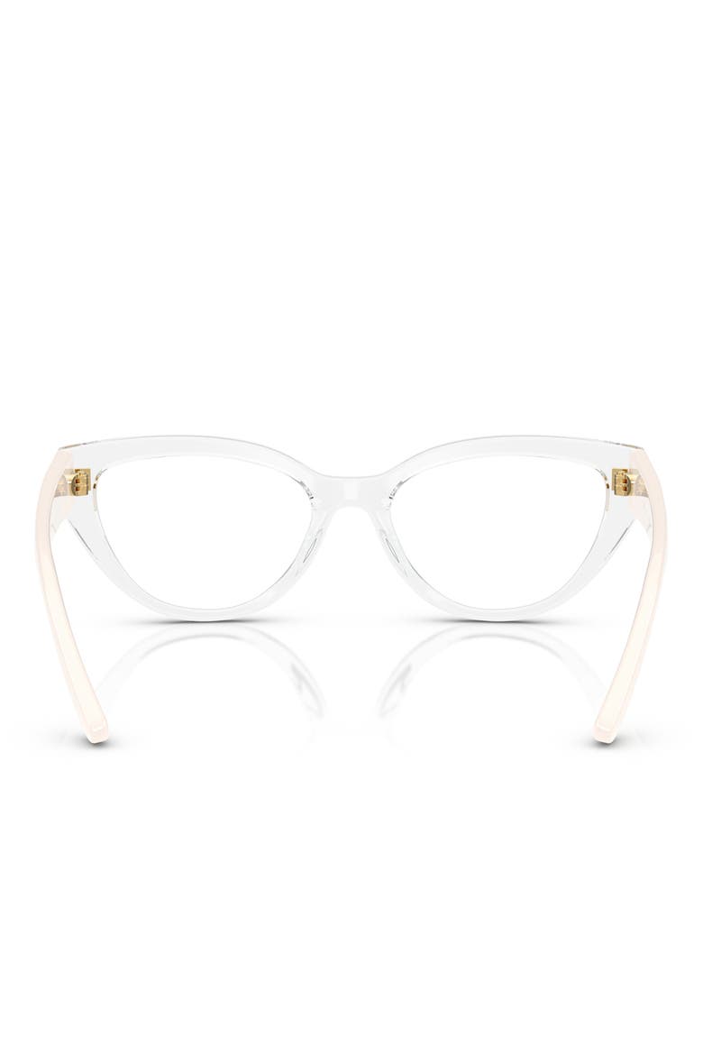 50mm Cat Eye Optical Glasses, Alternate, color, ROSE GOLD BLACK