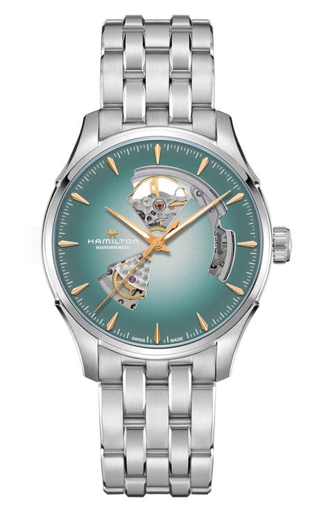 Jazzmaster Open Heart Automatic Bracelet Watch, 40mm