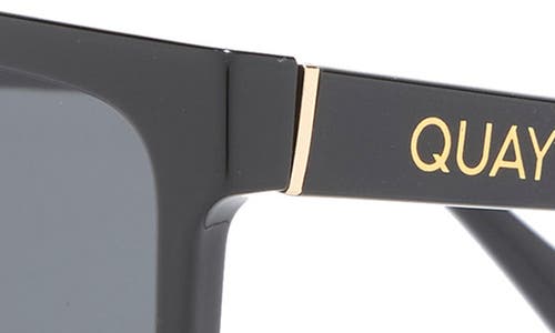 Quay Nightfall 58mm Shield Sunglasses In Black