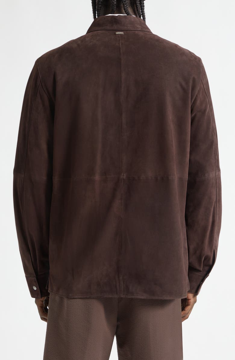 Herno Suede Zip Jacket, Alternate, color, 8800 Chocolate