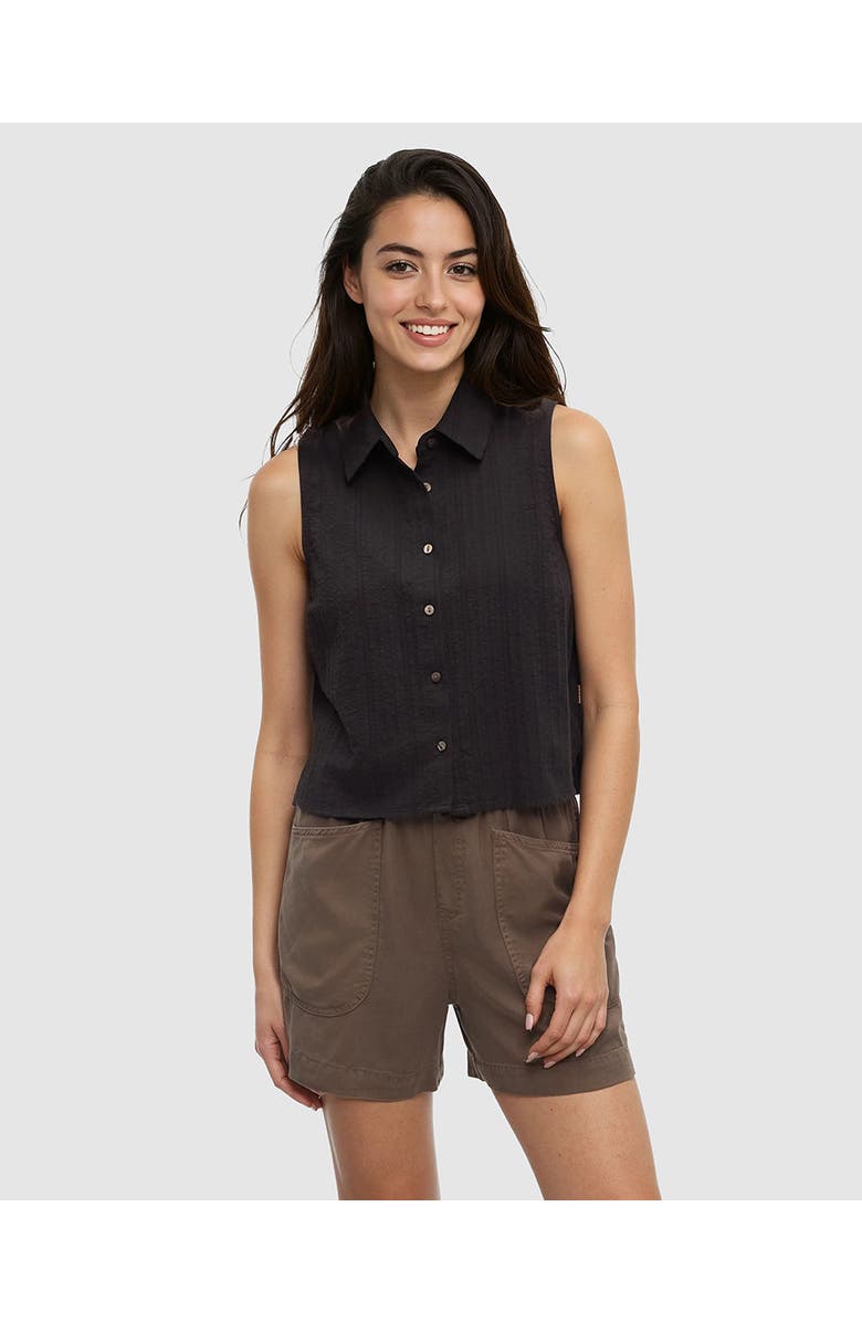 tentree Robins Shirt, Main, color, Meteorite Black
