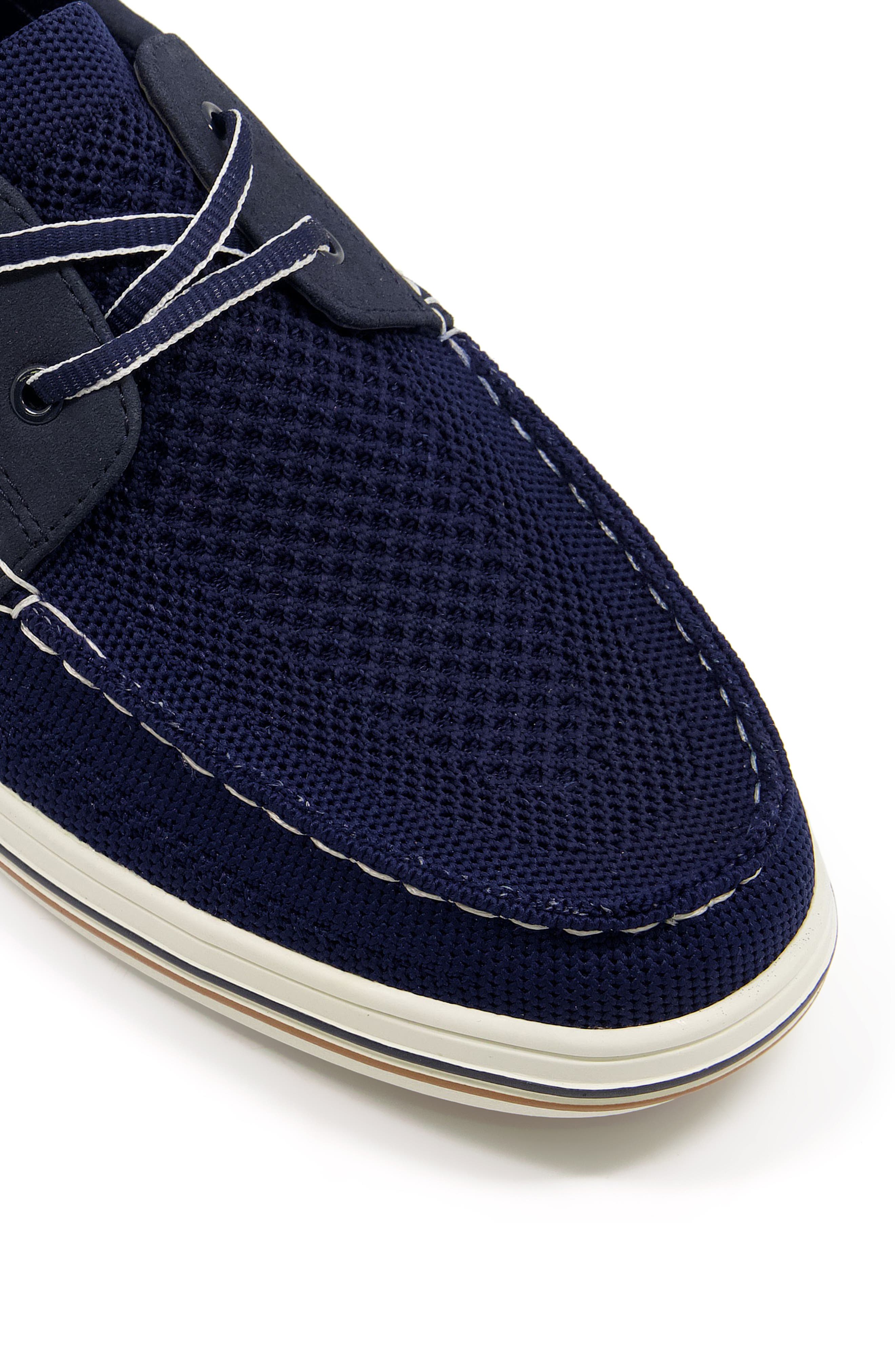 Burnner Knit Boat Shoe, Alternate, color, NAVY