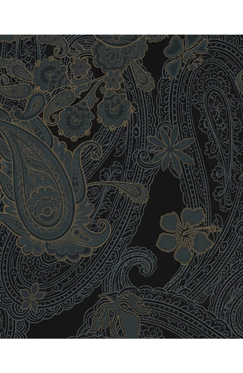 Lords of Harlech Paisley Explosion Womens Tailored Short, Alternate, color, Paisley Explosion Black