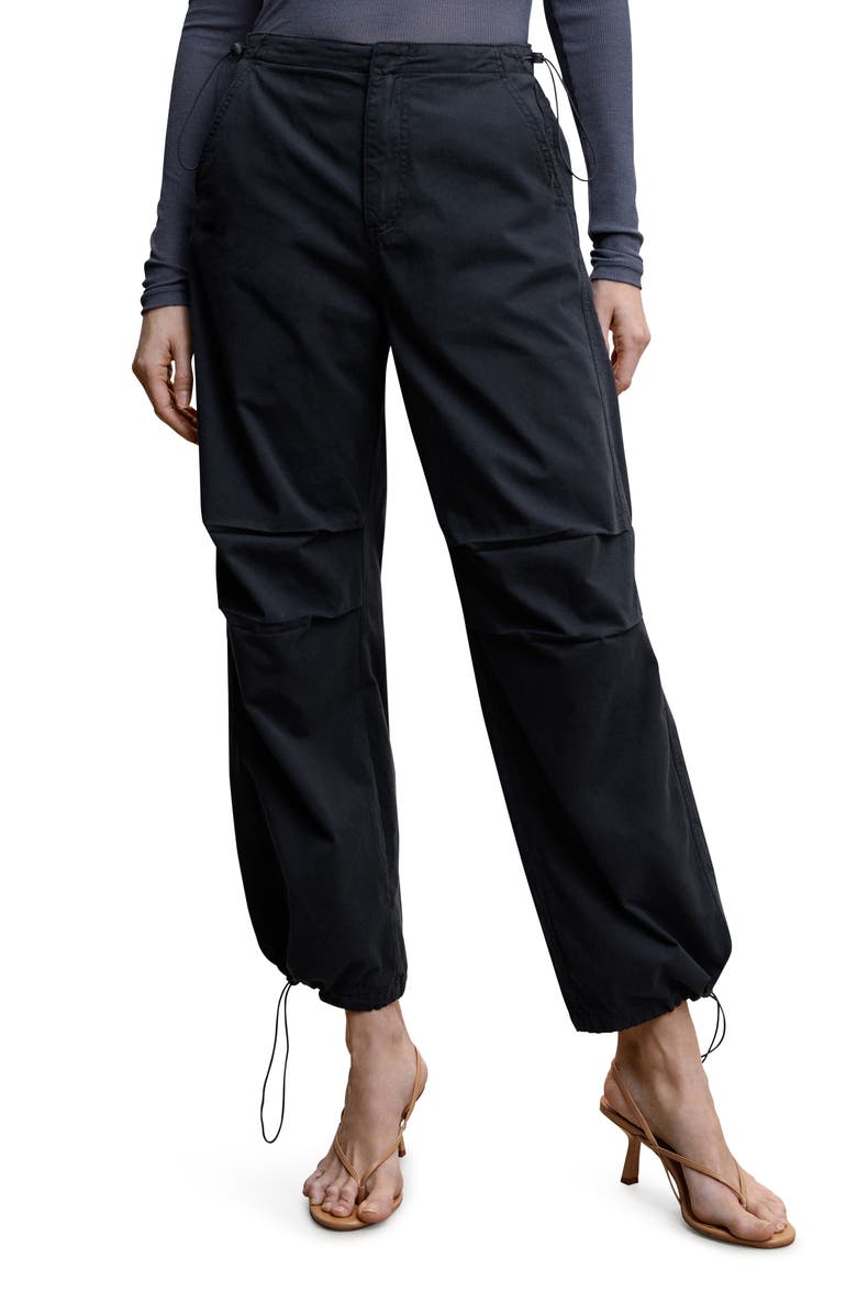 MANGO Cotton Poplin Parachute Pants, Main, color, 