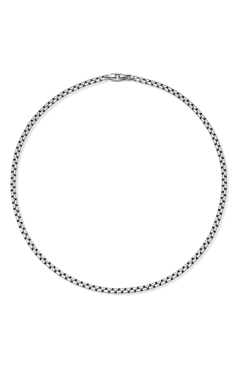 David Yurman Men's Box Chain Necklace in Sterling Silver, 5.2mm, Alternate, color, Silver