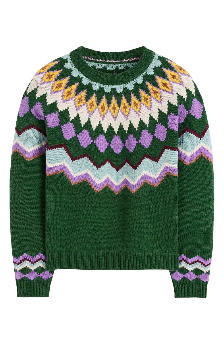 Boden Adele Fair Isle Wool, Cotton & Alpaca Blend Sweater, Alternate, color, 