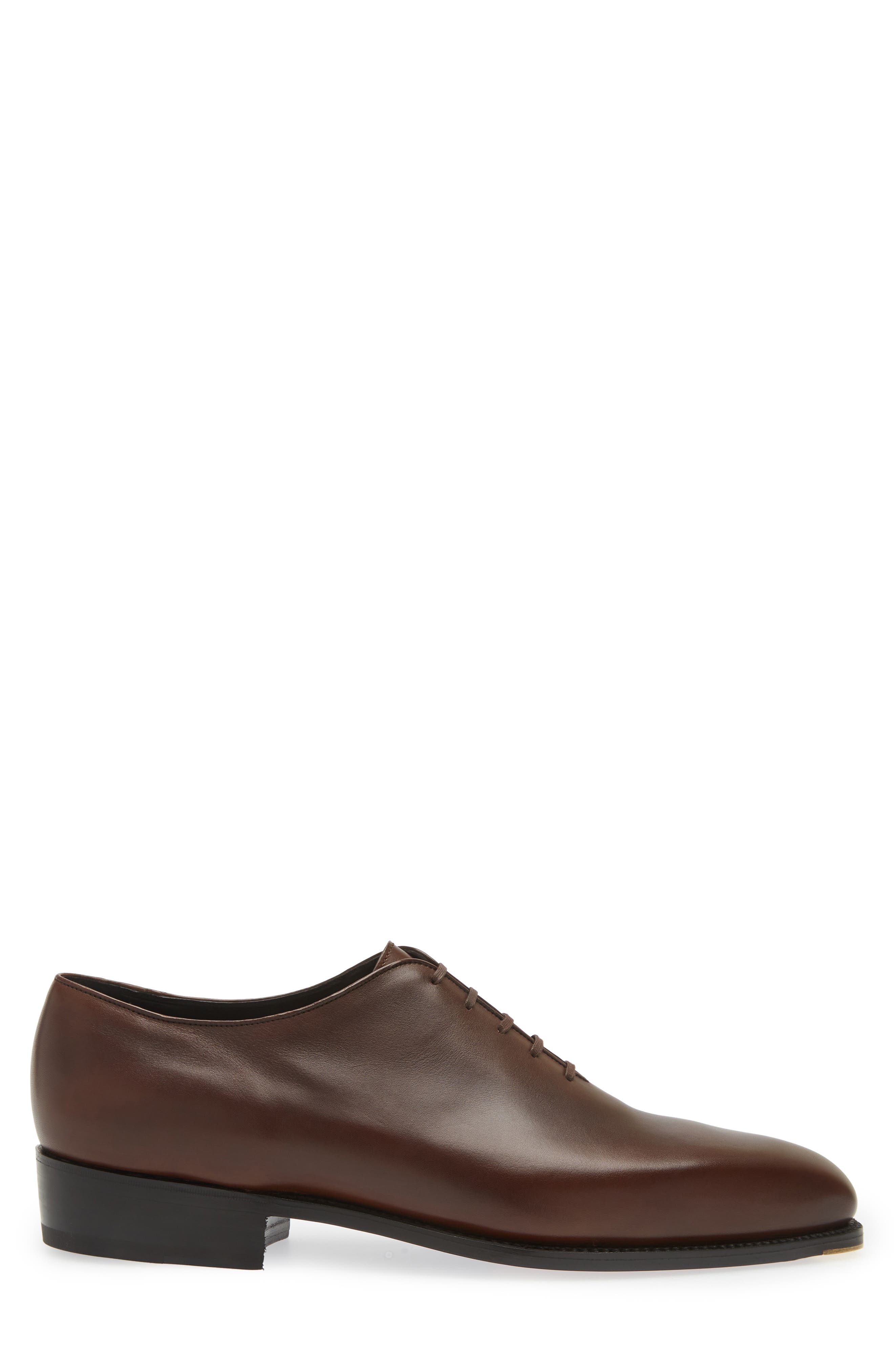 JM WESTON Fusain Cyclist Wholecut Oxford, Alternate, color, Cafe