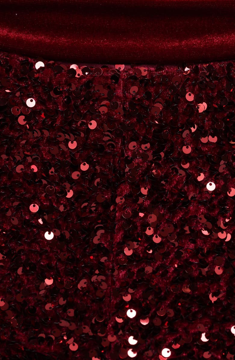 Petal & Pup Scarlette Sequin Shorts, Alternate, color, Burgundy