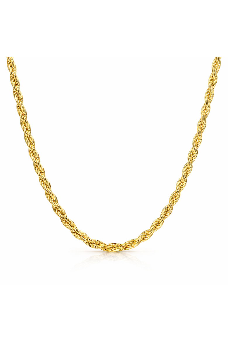 Sterling Silver Gold-Tone Necklace, Main, color, Gold