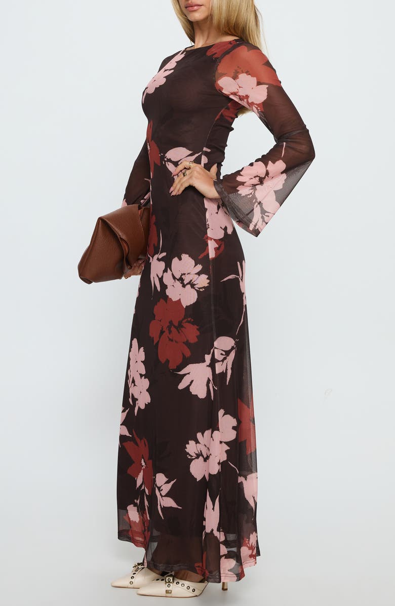 Princess Polly Istefania Long Sleeve Floral Maxi Dress, Alternate, color, 