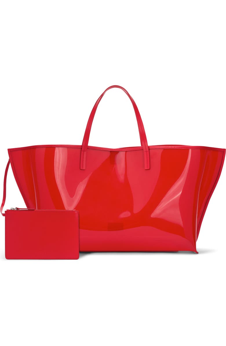 STAUD Large Christos Tote, Main, color, Red Rose