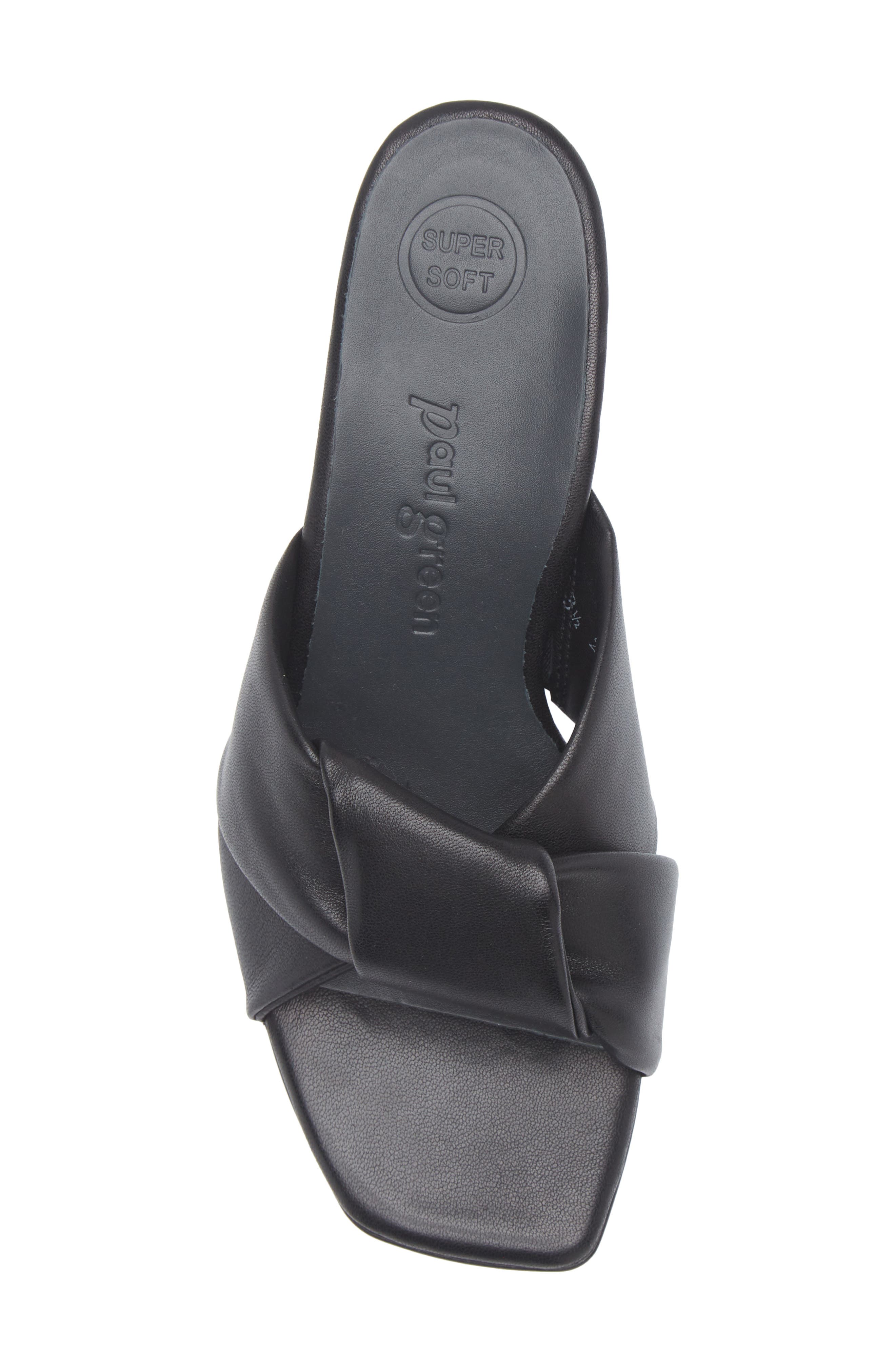 Paul Green Delight Slide Sandal, Alternate, color, Black Sportnappa