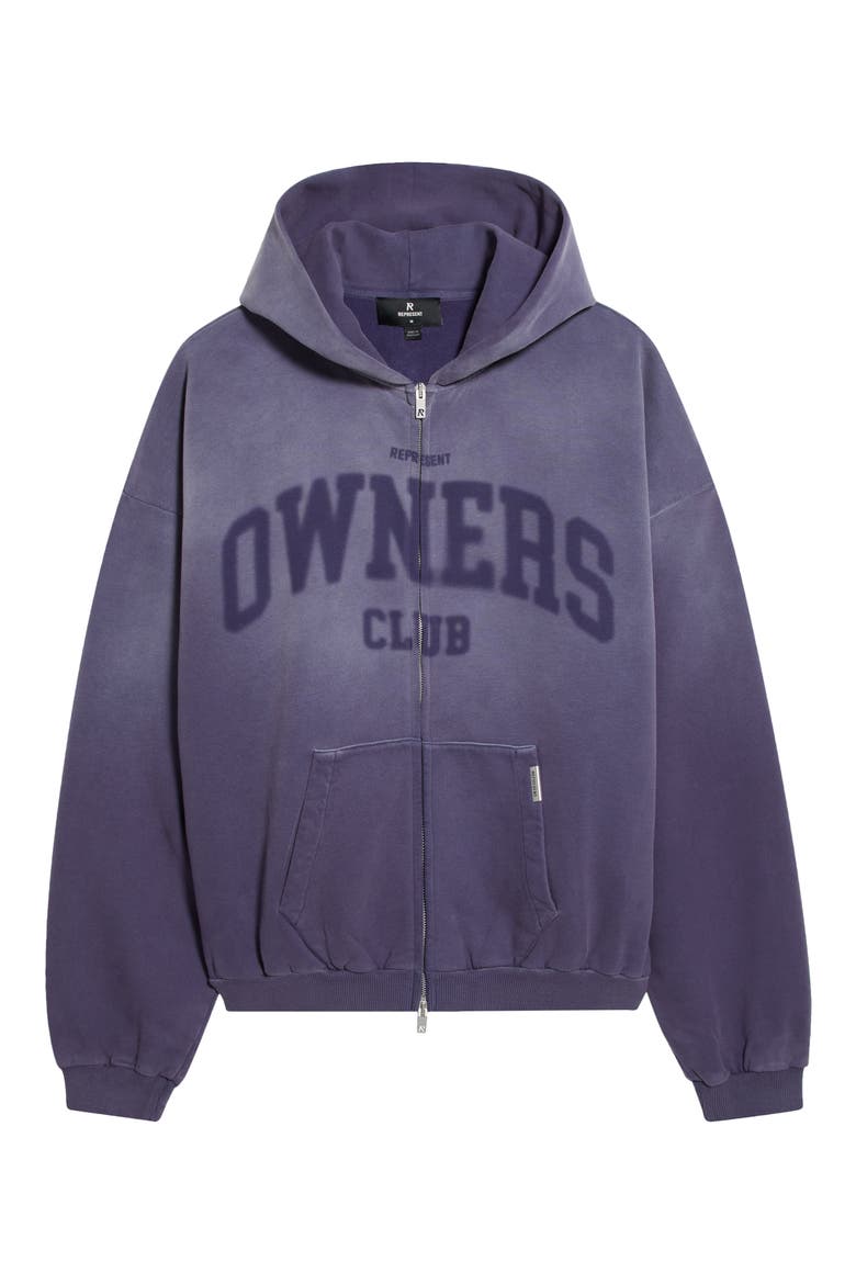 Owners Club Graphic Full Zip Hoodie, Main, color, DEEP PURPLE