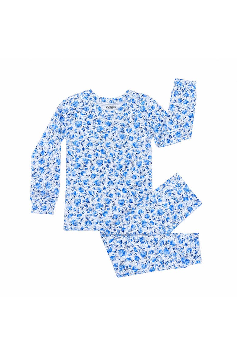 Modal Pajamas - Blue Floral, Main, color, Blue