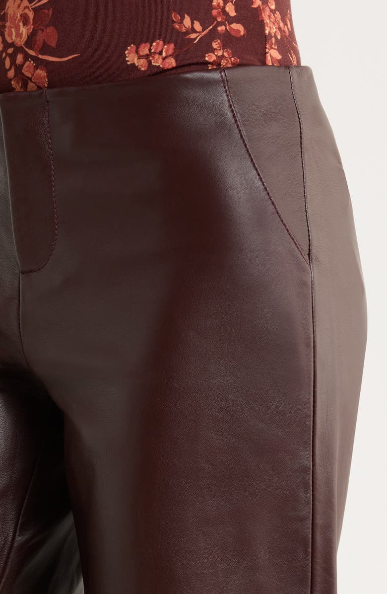 Reformation Veda Vida Wide Leg Pants, Alternate, color, Merlot