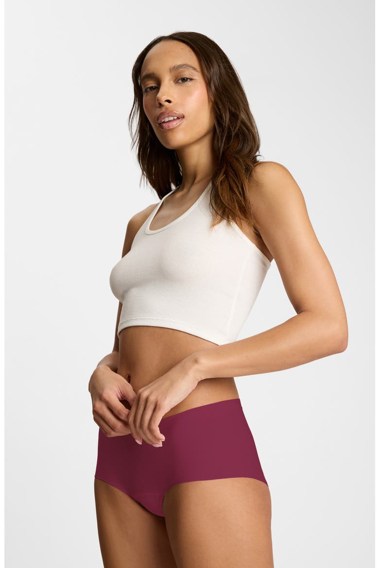 Butter 2-Pack Hipster Boyshorts, Alternate, color, BURGUNDY/ PINK