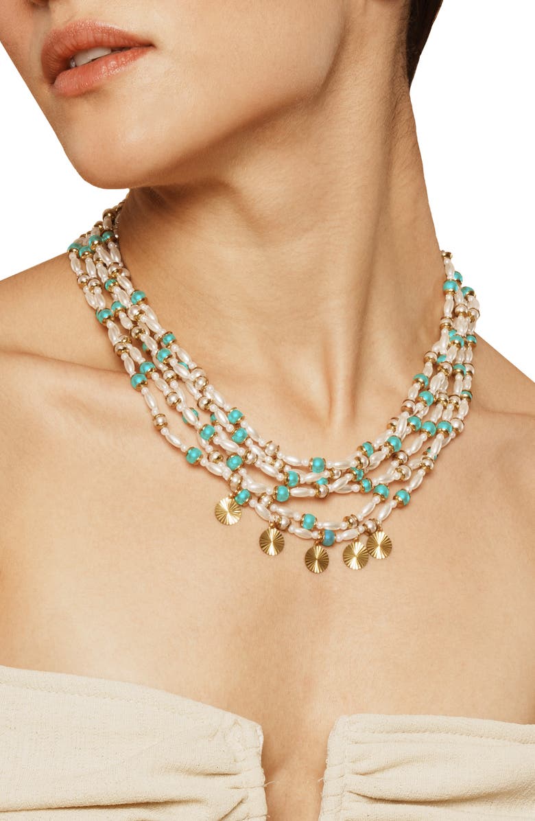 Deepa Gurnani Saravia Beaded Necklace, Alternate, color, 