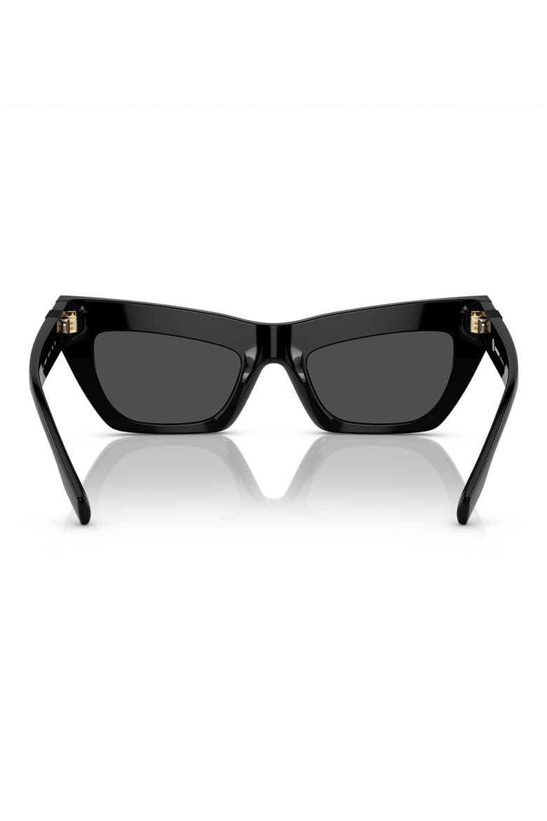 51mm Cat Eye Sunglasses, Alternate, color, DARK GREY