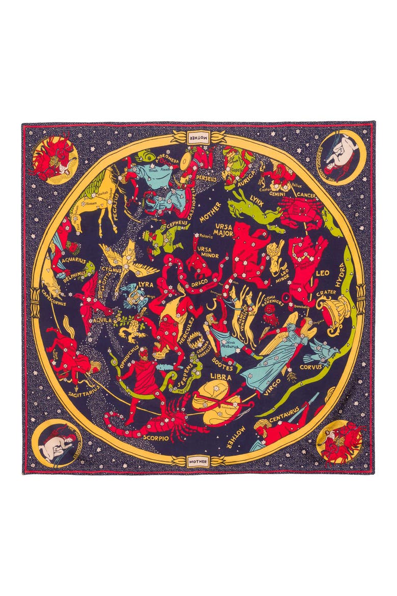 The Scarf It Down Silk Scarf, Main, color, COSMOS