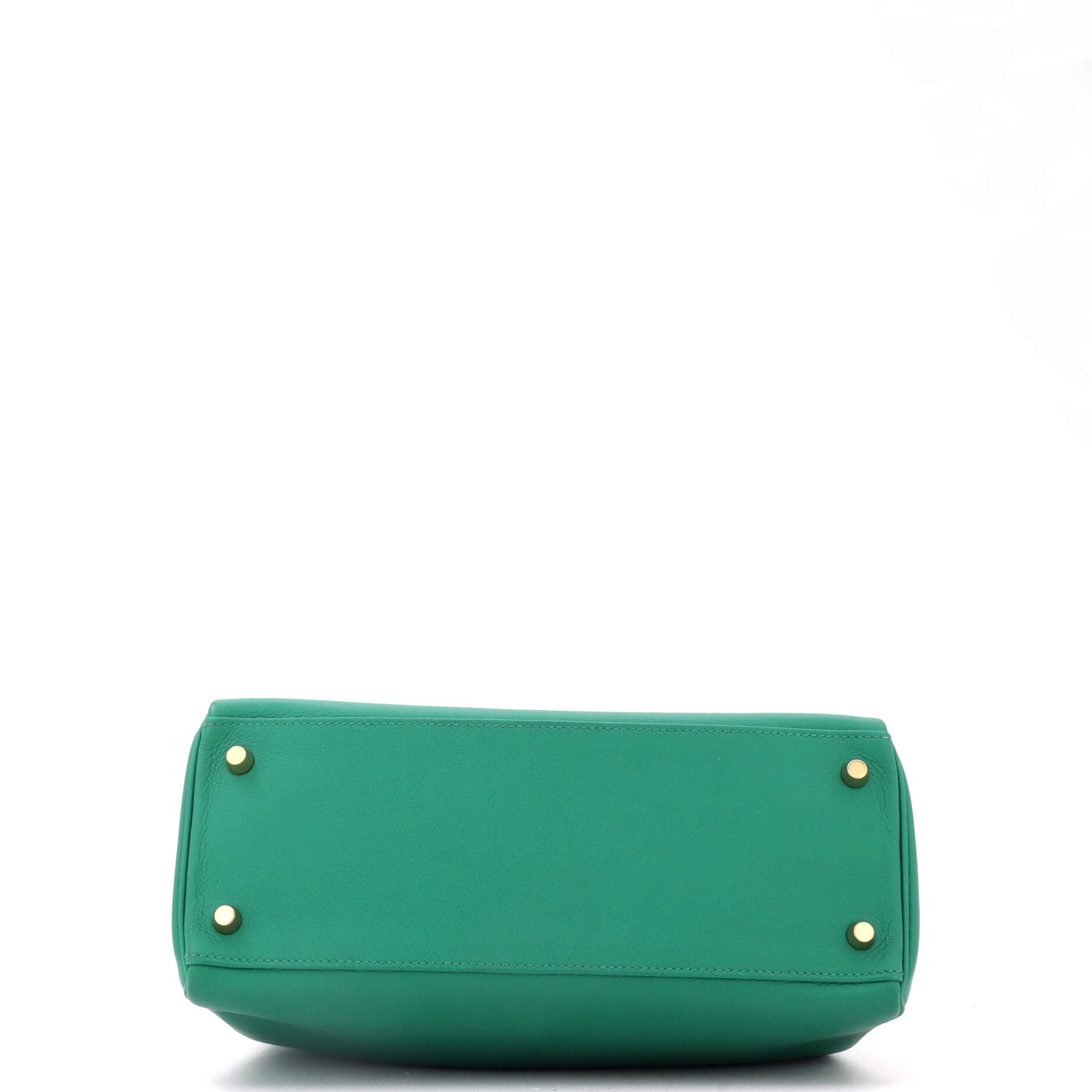 Pre-Owned Hermes Kelly Handbag Green Evercolor with Gold Hardware 28, Alternate, color, Vert Vertigo