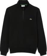 Lacoste Cotton Fleece Half Zip Pullover