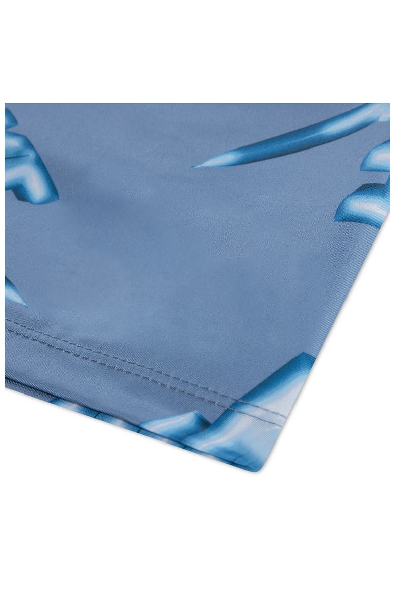 T-Shirt & Shorts Set, Alternate, color, WORK BLUE