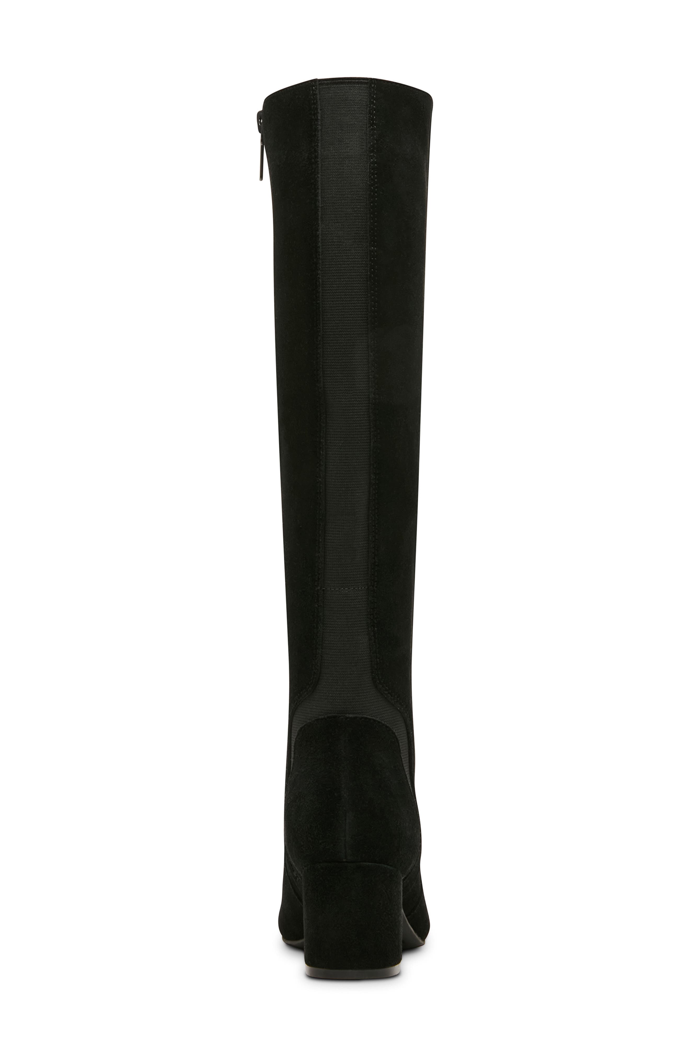 Amina Waterproof Knee High Boot, Alternate, color, BLACK SUEDE