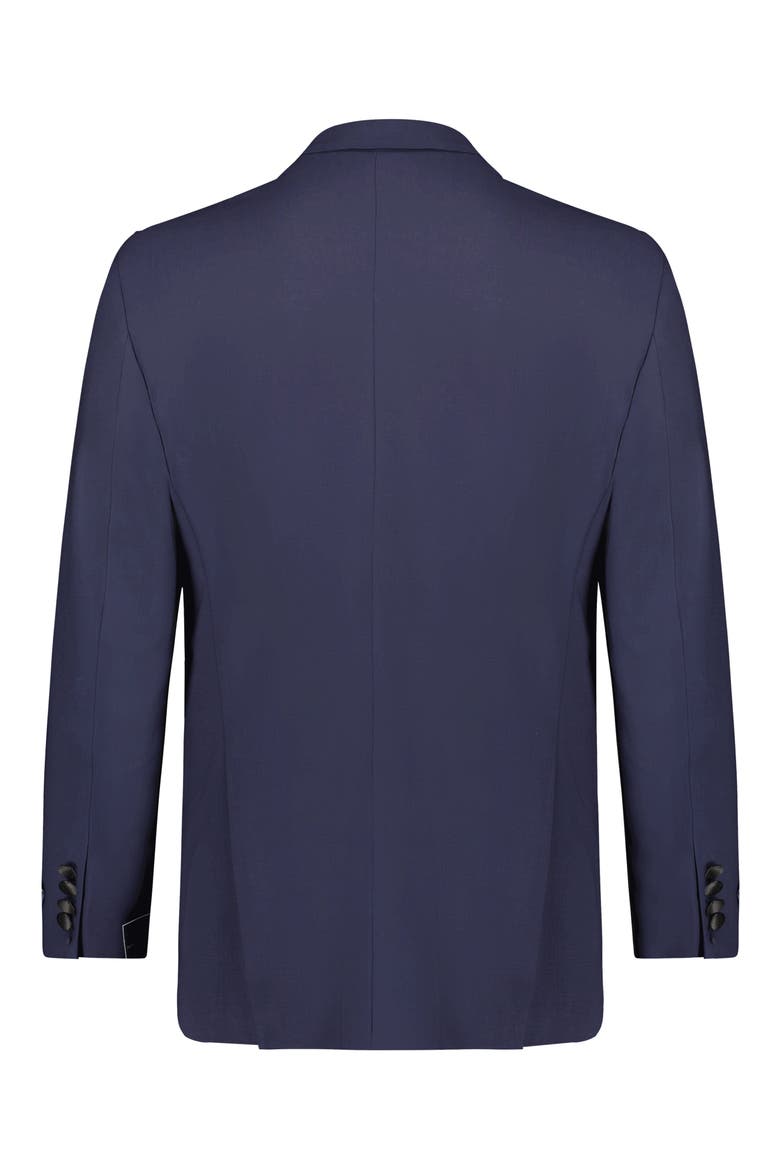 Regent Fit Wool Blend Tuxedo Jacket, Alternate, color, NAVY SOLID