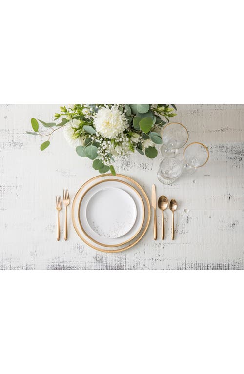 Fortessa Velo Brushed Gold Plated 5-piece Place Setting Set In Gold