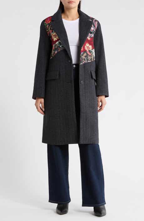 Desigual Tomichi Brocade Patch Overcoat