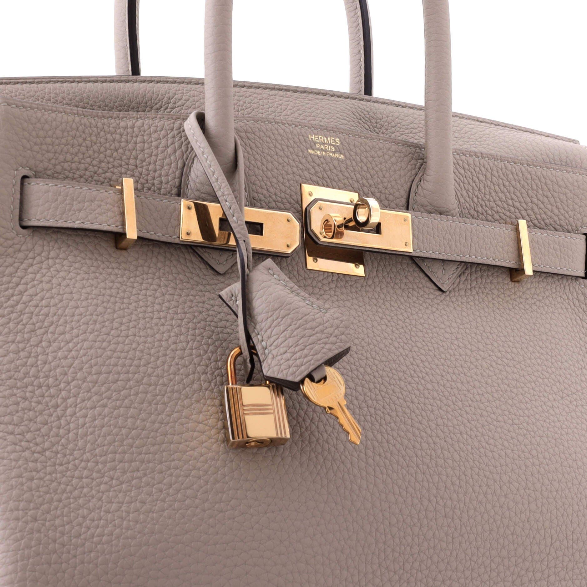 Birkin Handbag Grey Togo with Rose Gold Hardware 30, Alternate, color, Grey