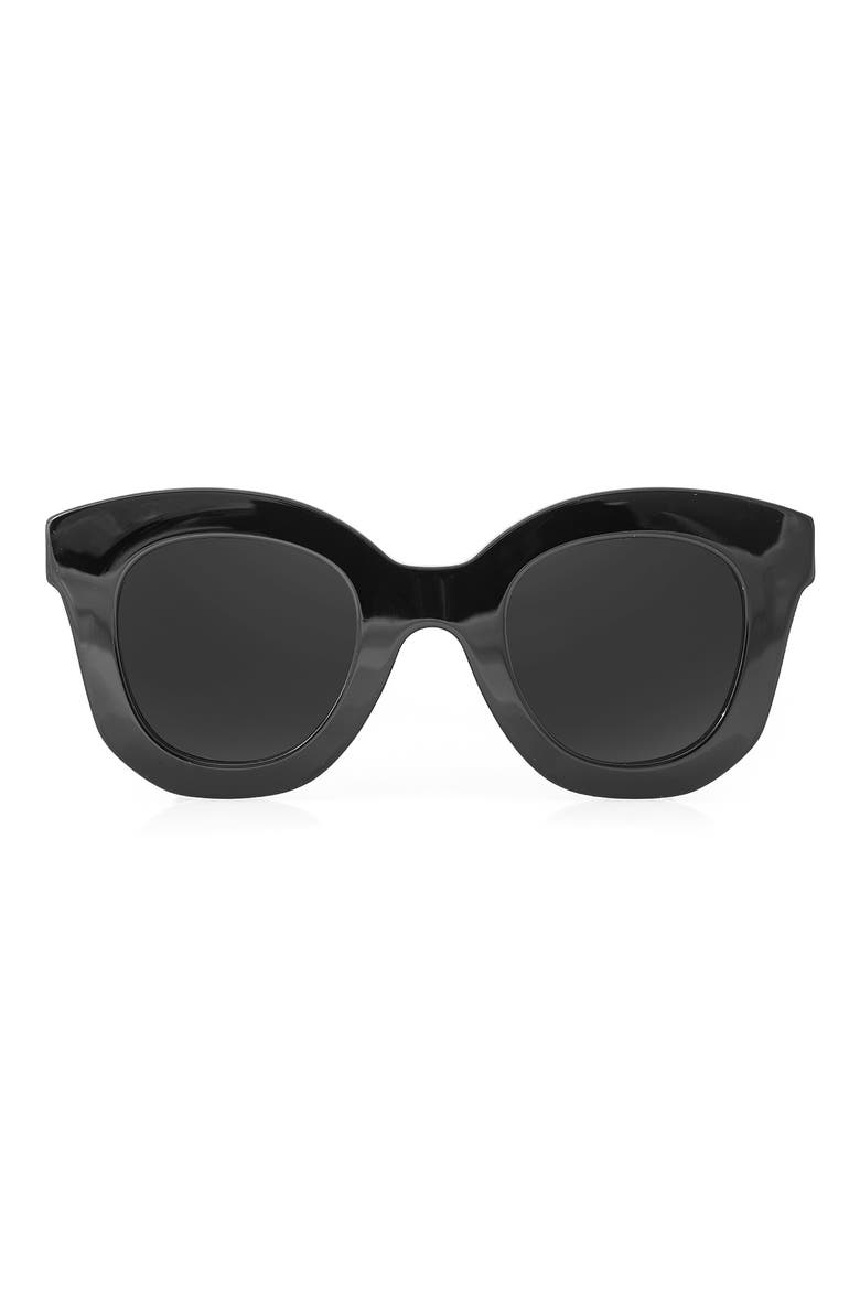 Nori 47mm Sunglasses, Main, color, BLACK/ BLACK