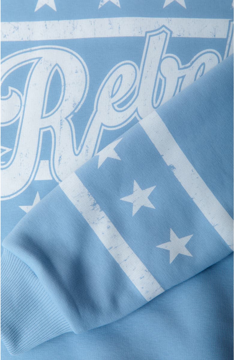 Colourful Rebel Rebels Stars Dropped Shoulder Sweat, Alternate, color, Halogen Blue