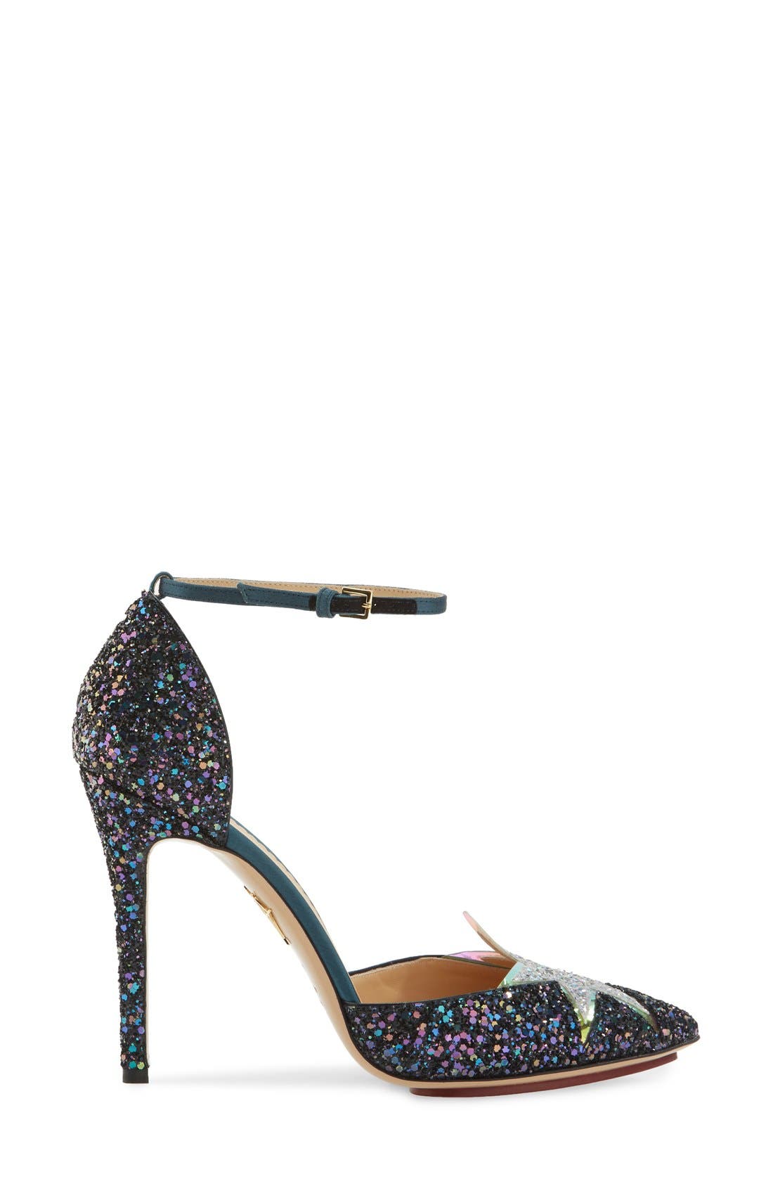 'Twilight Princess' Pump, Alternate, color, DARK BLUE GLITTER