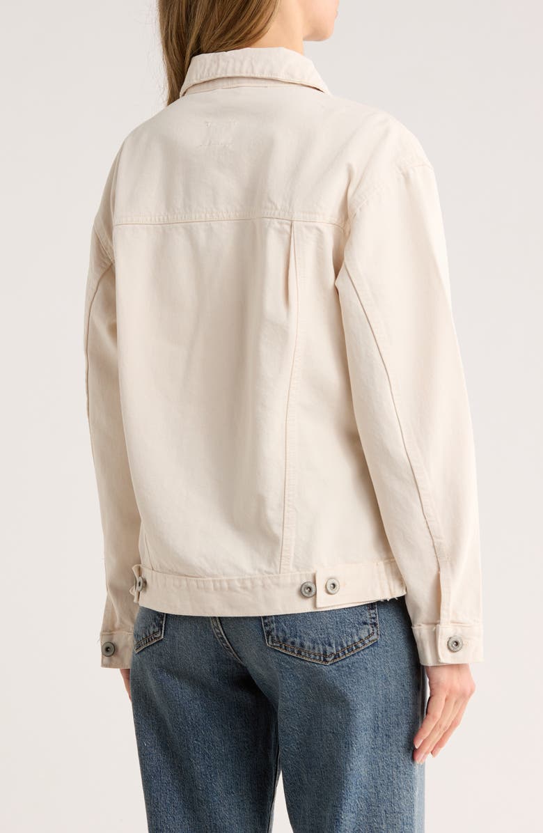 Kensie Oversize Button Front Jacket, Alternate, color, Winter White