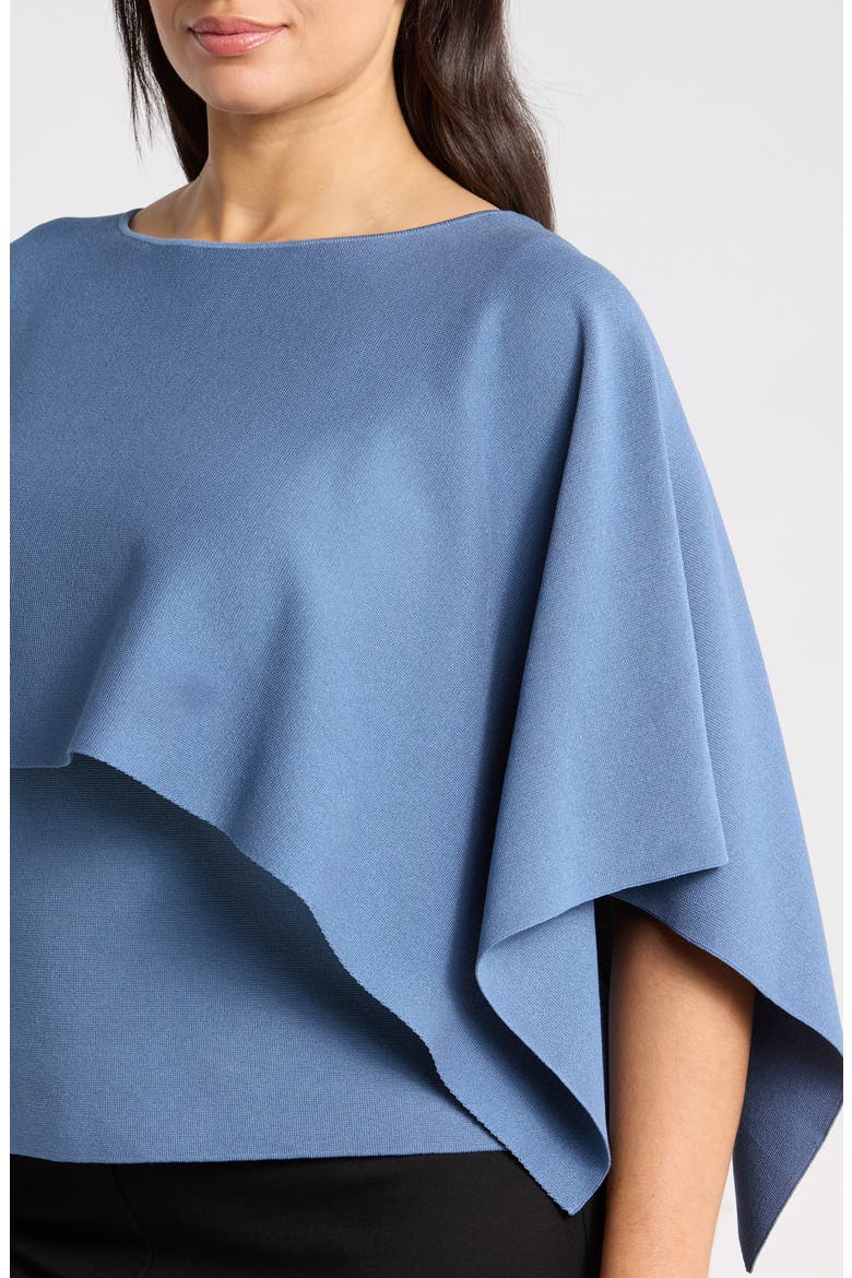 Boat Neck Cape Sweater, Alternate, color, DUTCH BLUE