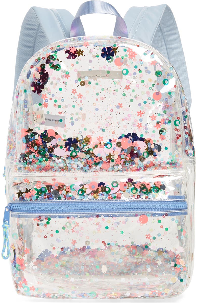 crewcuts by J.Crew crewcuts by J. Crew Clear Sequin Backpack, Main, color,