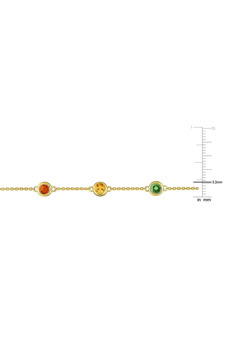 Gemstone By The Yard Bracelet 14k, Alternate, color, Yellow Gold