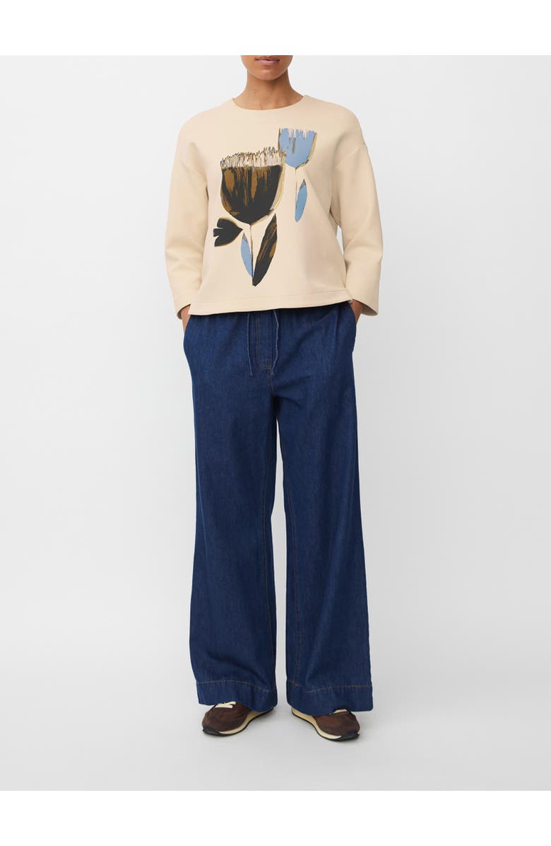 Masai Copenhagen MaPolyxena Wide Leg Elasticated Jeans, Alternate, color, Dark Denim