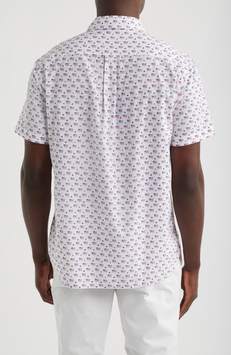 vineyard vines Flags & Stars Cotton Polo, Alternate, color, White Cap